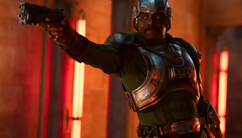 Idris Elba's Man-At-War Is A One-Man Army In Exclusive Clip From 'MASTERS OF THE UNIVERSE'
