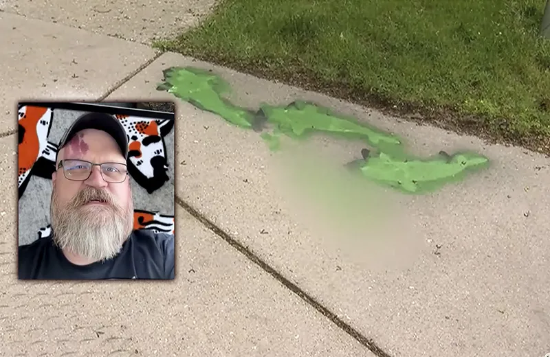 Gay Artist's Street Paintings Vandalized With Anti-Gay Slur