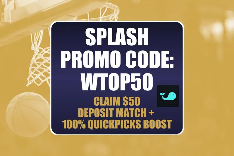 Splash Promo Code WTOP50: Claim $50 Bonus + 100% Boost for MLB Games (May 27)