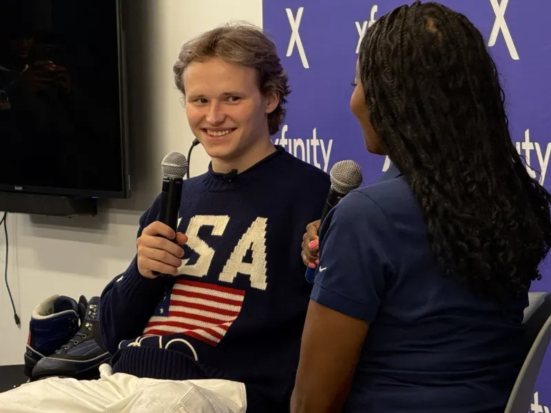 'Quad God' shares gold medal message with DC students