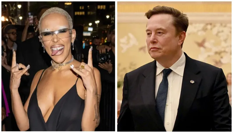 Kooky Kitten Doja Cat Castigates 'Barrel Chested Ewok' Elon Musk On His Own Platform---'U Look Like U Eat Sand'