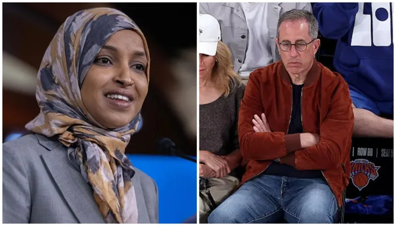 Rep. Ilhan Omar Rips Jerry Seinfeld Over Palestine "Doesn't Exist" Remark