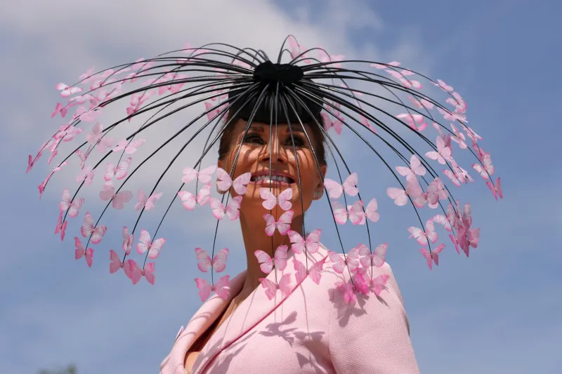 Creative and colorful hats steal the show at the Royal Ascot horse races in England, in photos