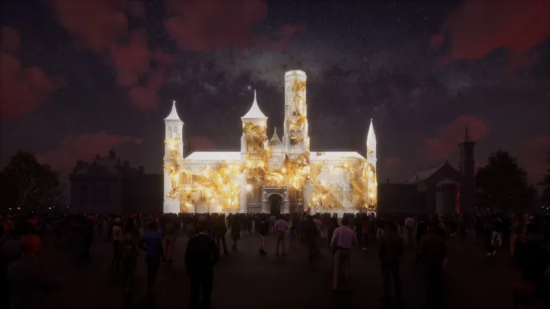 An Abstract Light Show Will Be Projected on the Smithsonian Castle