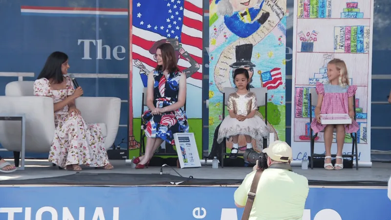 Young minds shine alongside Second Lady Usha Vance at the Great American State Fair
