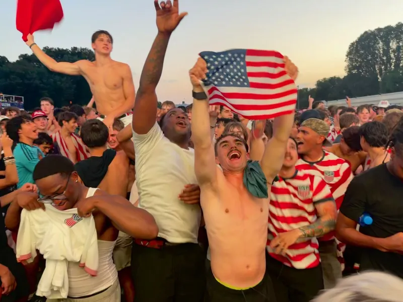 'Absolutely electric': Thousands gather on National Mall to celebrate historic US World Cup win