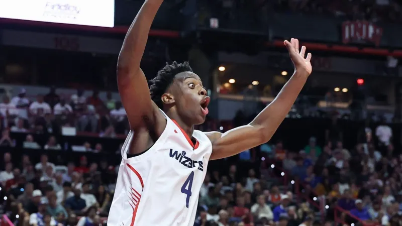 AJ Dybantsa shines in Wizards Summer League debut as Washington tops Jazz