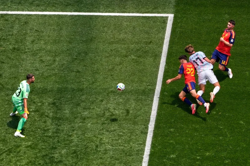 Belgium finally ends Unai Simn's 650-minute World Cup shutout streak in quarterfinals