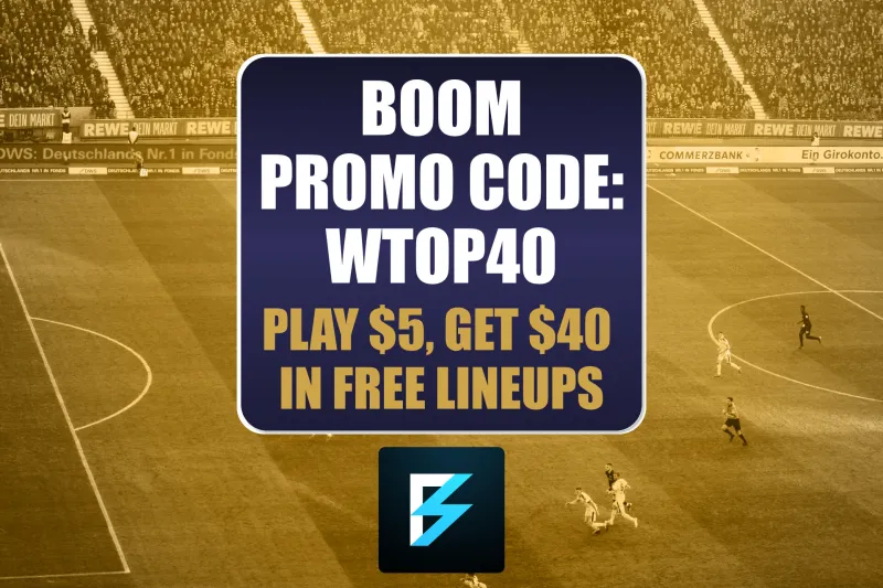 Boom Promo Code WTOP40: Get $40 World Cup Bonus for England-Norway, Any Match