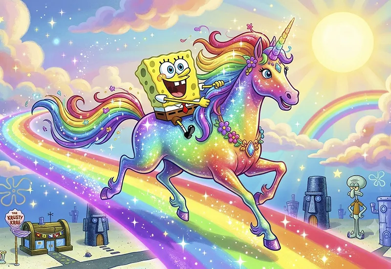 Russian TV Censors Rainbow from SpongeBob Episode