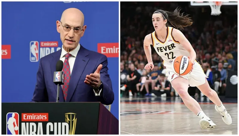 Adam Silver Calls Caitlin Clark A "Political Football" & Says She's Treated "Incredibly Unfair"