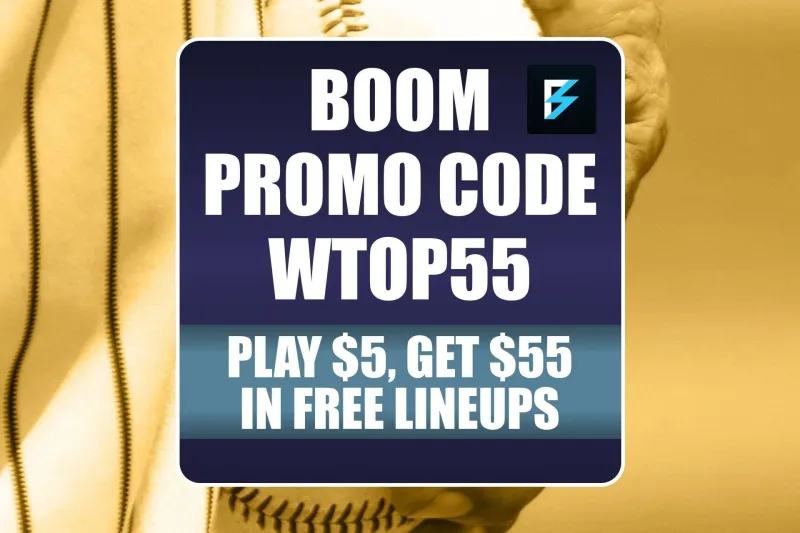 Boom Promo Code WTOP40: Play $5, Get a $40 in MLB Lineups for Dodgers-Phillies