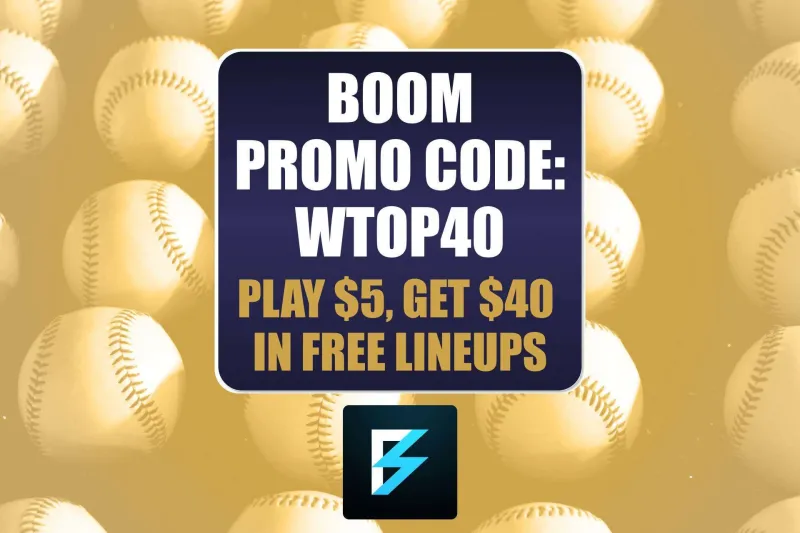 Boom Promo Code WTOP40: Play $5, Get $40 in Free Lineups for the Dodgers vs. Mets