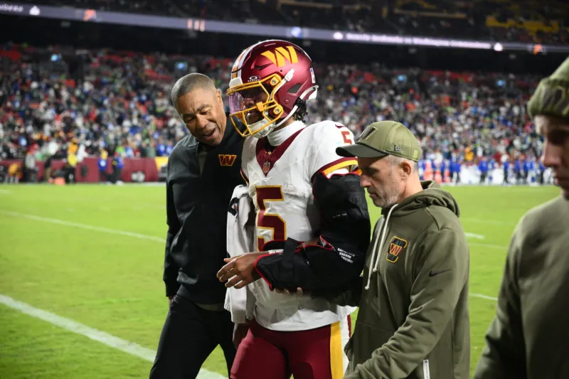 Column: Jayden Daniels' 7-game 2025 cameo made Commanders' collapse a mirage