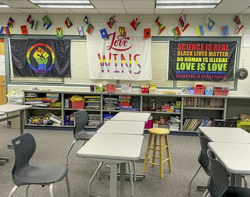 Indiana AG Denounces Classroom Rainbow Banners as "Woke"