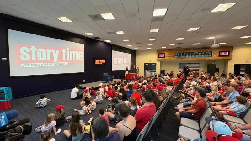 Washington Nationals' encourage summer reading with 'Story Time' ahead of game days