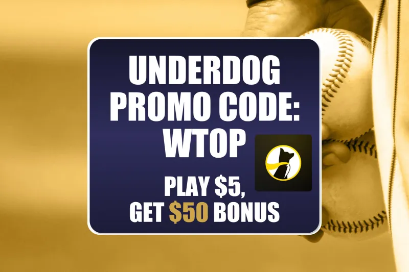 Underdog Promo Code WTOP: Play $5, Get $50 Bonus for Monday MLB Games (Aug. 17)