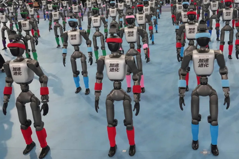 Chinese humanoid robots smash human records in 100m sprint and high jump at Beijing robot games