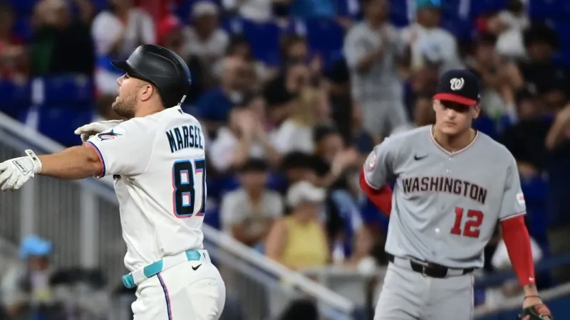Hernndez, Marsee homer in the Marlins' 4-2 win over the Nationals