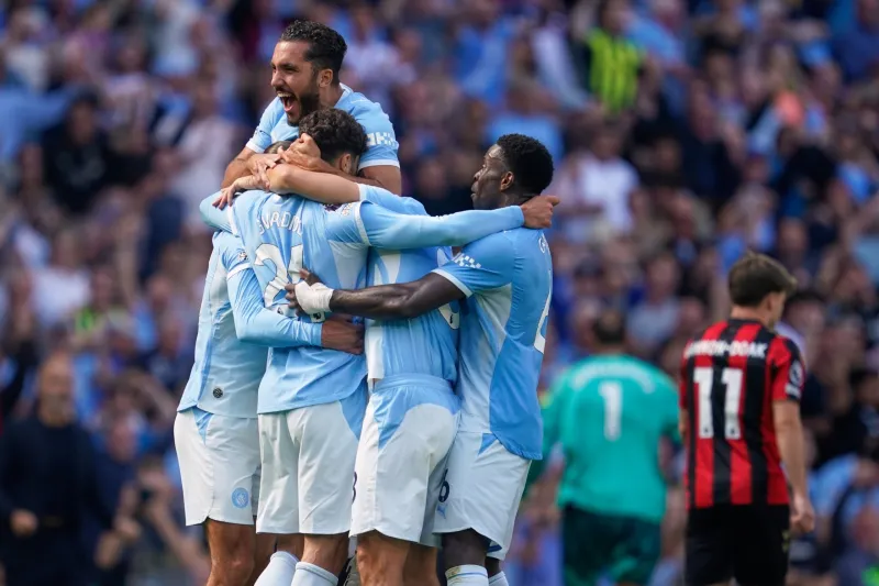 Man City rallies late for 2-1 win over Bournemouth in Maresca's first Premier League game in charge