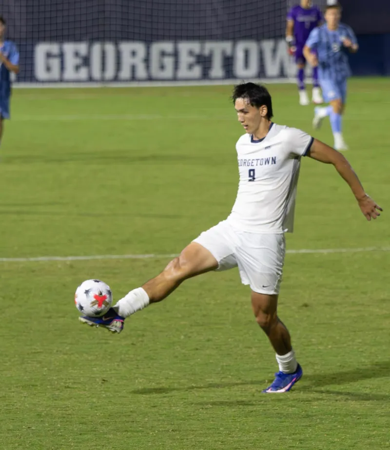 MEN'S SOCCER | Baker Stars as Hoyas Dominate Duke