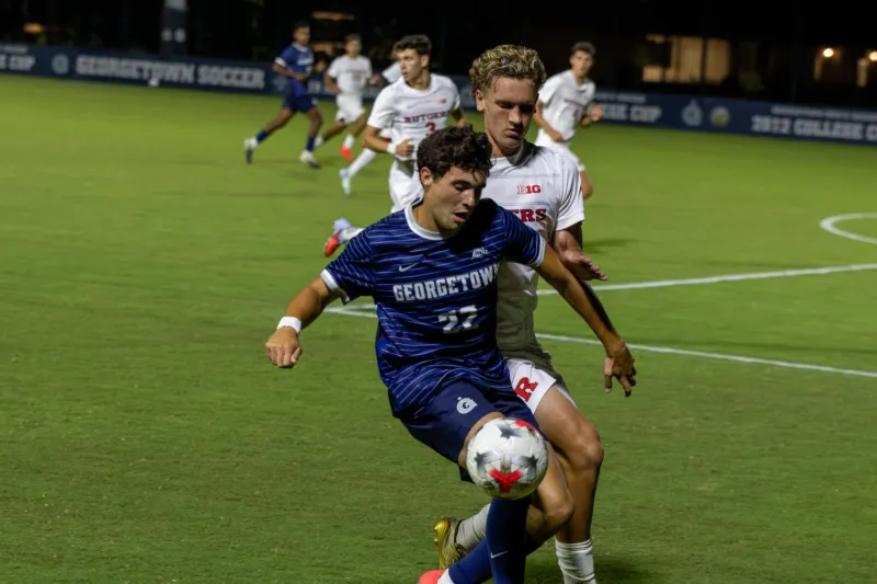 MEN'S SOCCER | Hoyas Scrape by Blue Hens with Late Goal