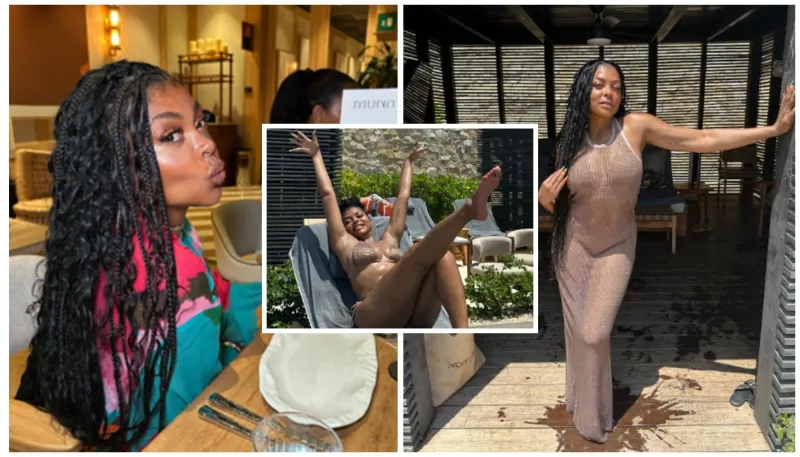 Taraji P Henson Wears Boho Braids On Her Cabo Getaway