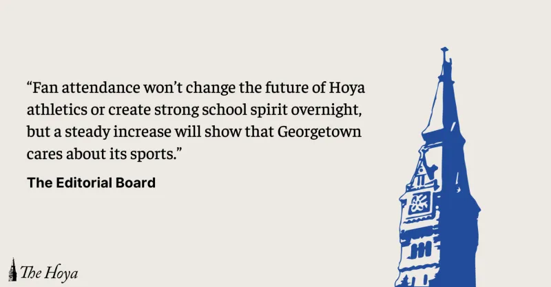 EDITORIAL | Reclaim GU's Athletic School Spirit