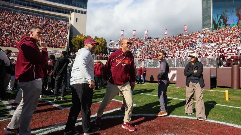 Hawkins, Overton carry Virginia Tech over VMI 73-3 in Franklin debut