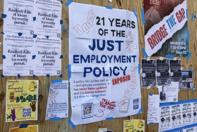 Students, Faculty Petition GU to Update Employment Policy