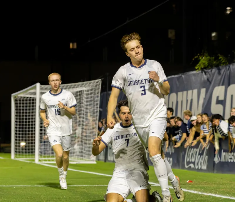 MEN'S SOCCER | Hoyas Blitz High Point in 5-Goal Rout