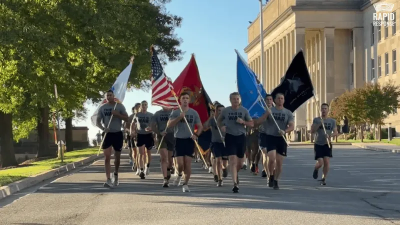 Hegseth joins 600 troops for Pentagon workout ahead of State of the Force address