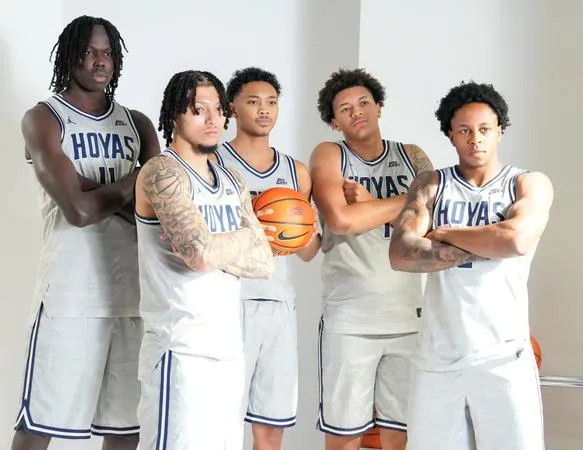 Georgetown Men's Basketball Participates in BIG EAST Media Day in New York