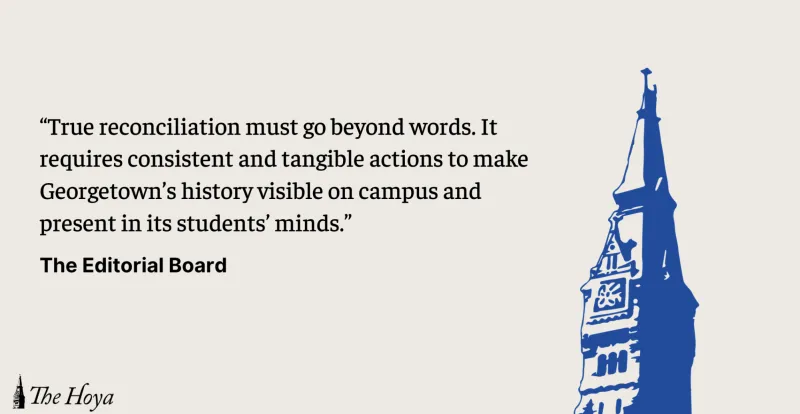 EDITORIAL | Fulfill GU's Slavery Reconciliation Fund