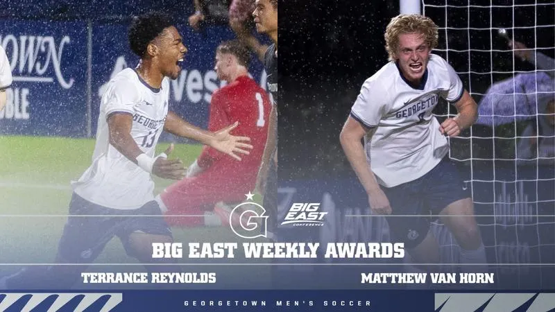 Reynolds and Van Horn Earn BIG EAST Weekly Recognition