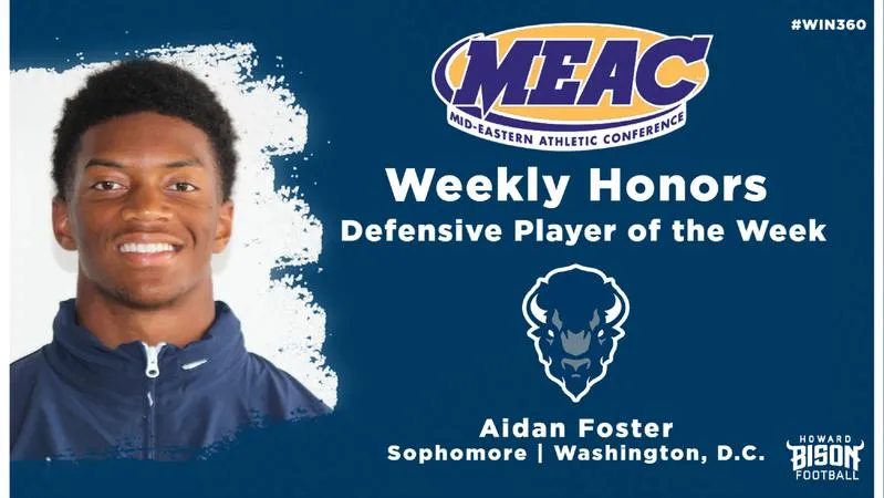 Foster Wins MEAC Defensive Player of the Week