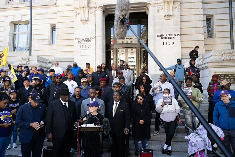 App drivers rally against Robotaxi expansion in DC