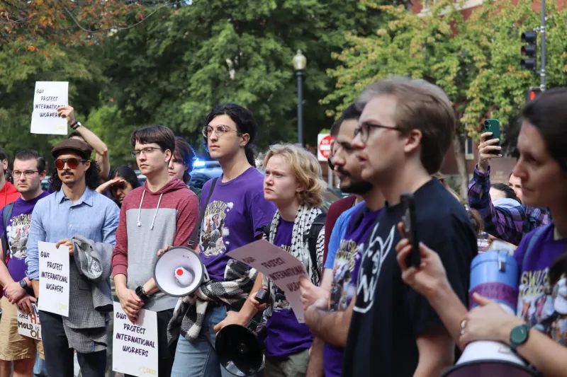 Graduate student union says GW refuses to commit to international student worker protections