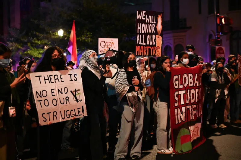 Students rally in solidarity with Palestine, rebuke GW's ties to Israel in Oct. 7 demonstration