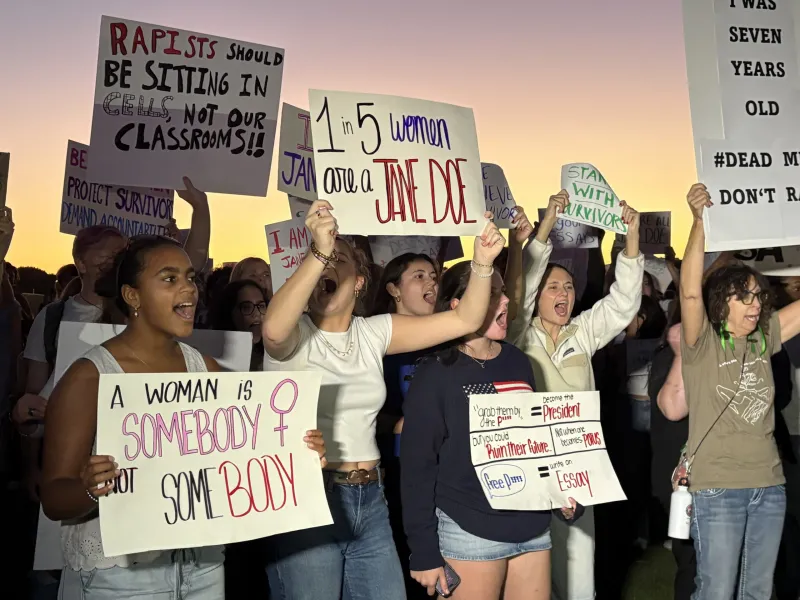 'How many women will we silence to protect the futures of promising young men': Rally, march at National Mall calls for action against violent sexual assault...
