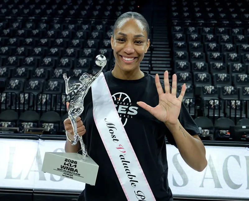 Las Vegas Aces Player A'ja Wilson Wins 2026 WNBA MVP Award