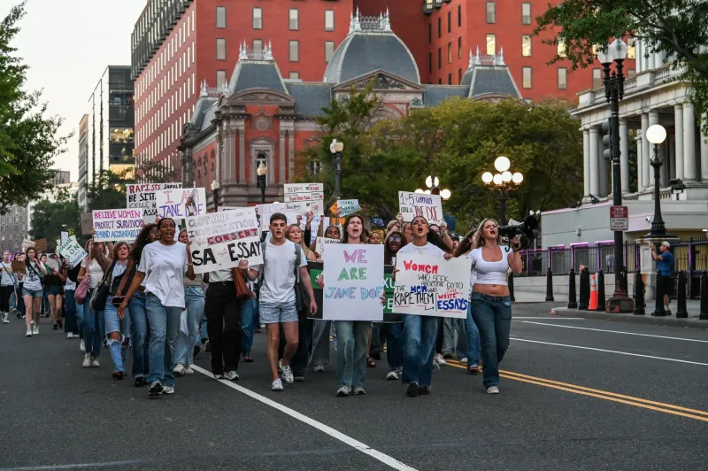 Students protest in support of sexual assault survivors following Cornell rape case