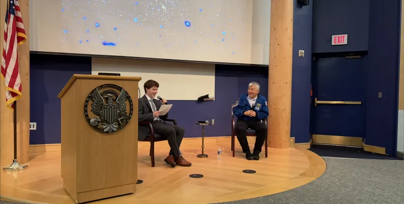 NASA Astronaut Encourages Students to Explore