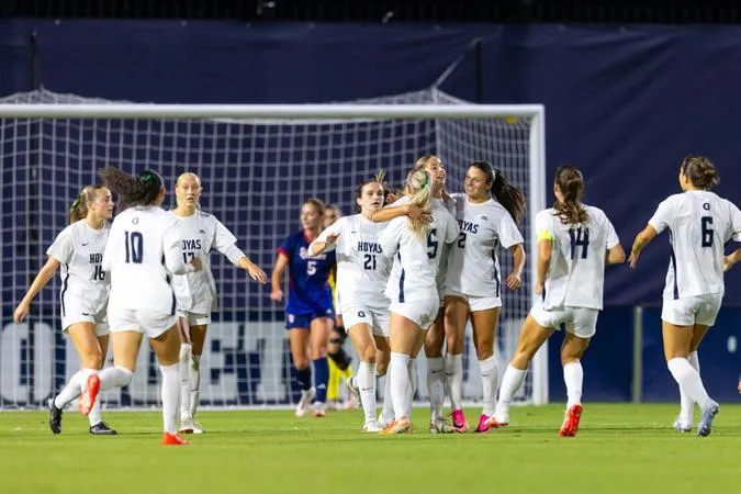 Hoyas Top Red Storm 2-1 Behind Droner's Late Goal