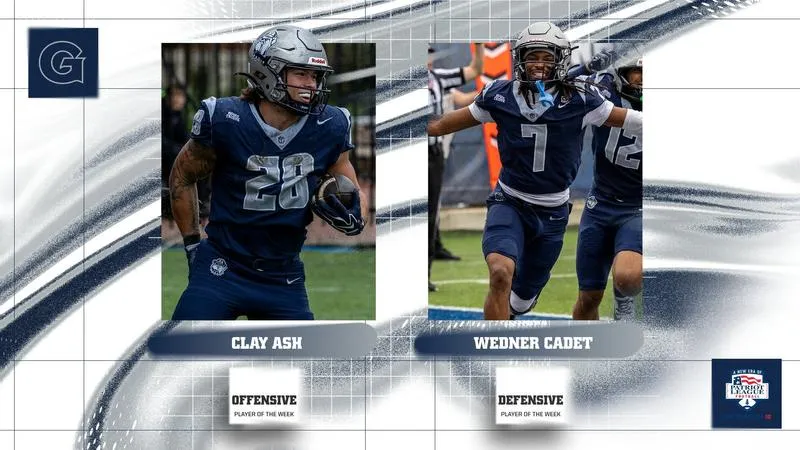 Clay Ash and Wedner Cadet Named Patriot League Players of the Week