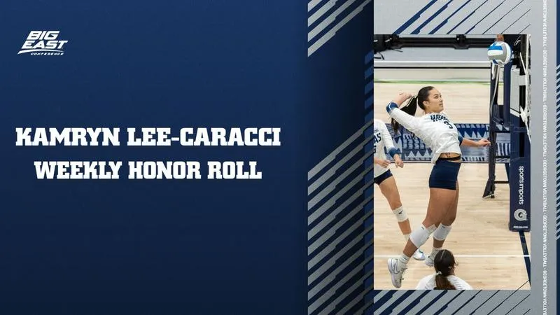 Lee-Caracci Selected to BIG EAST Weekly Honor Roll