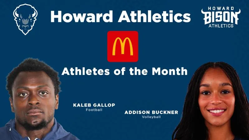 Buckner, Gallop Selected McDonald's Athletes of the Month