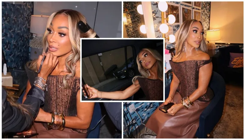 GRWM: Karen Huger's Chocolate Corset Look On 'Watch What Happens Live'