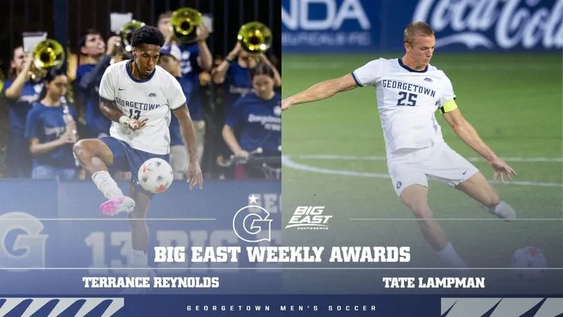 Reynolds and Lampman Earn BIG EAST Weekly Recognition