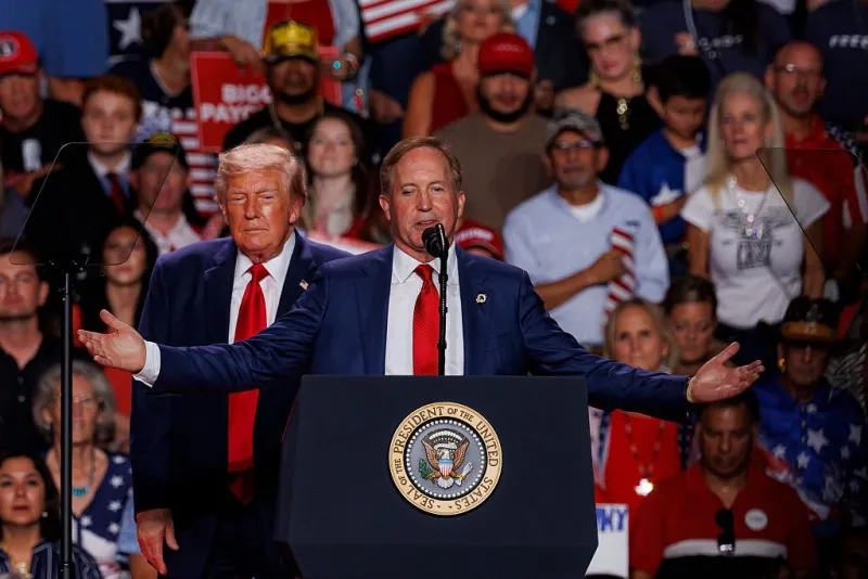 Protesters Ejected From Ken Paxton Rally, Which Was Really A Trump Rally, Apparently